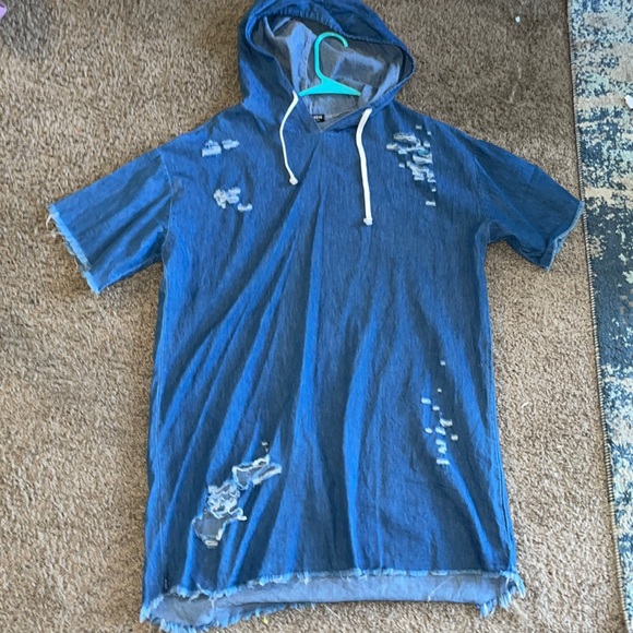 Jean hoodie dress - Picture 3 of 6